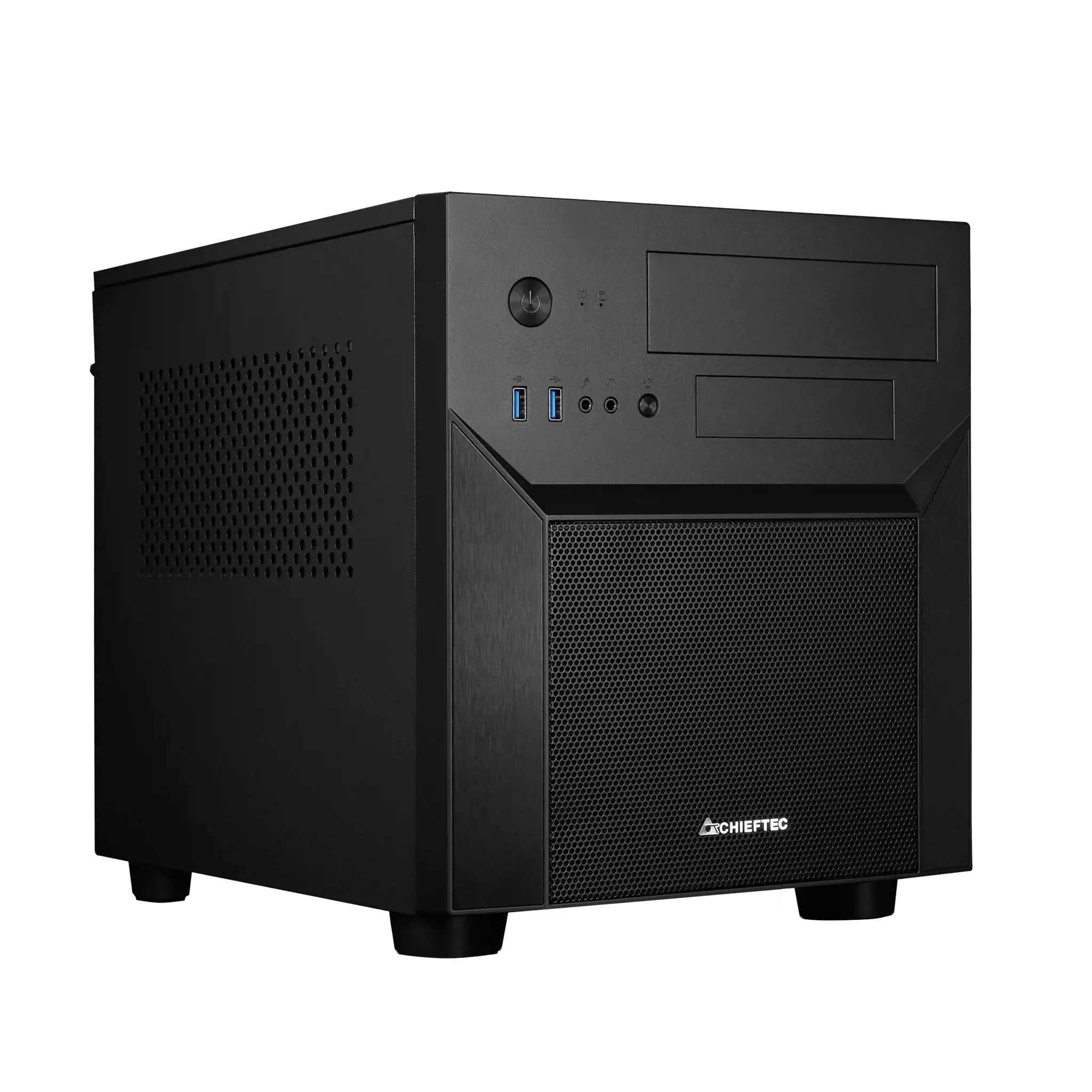 Chieftec CI-02B-OP, Cube, PC, Black, micro ATX, Mini-ITX, SPCC, Home/Office