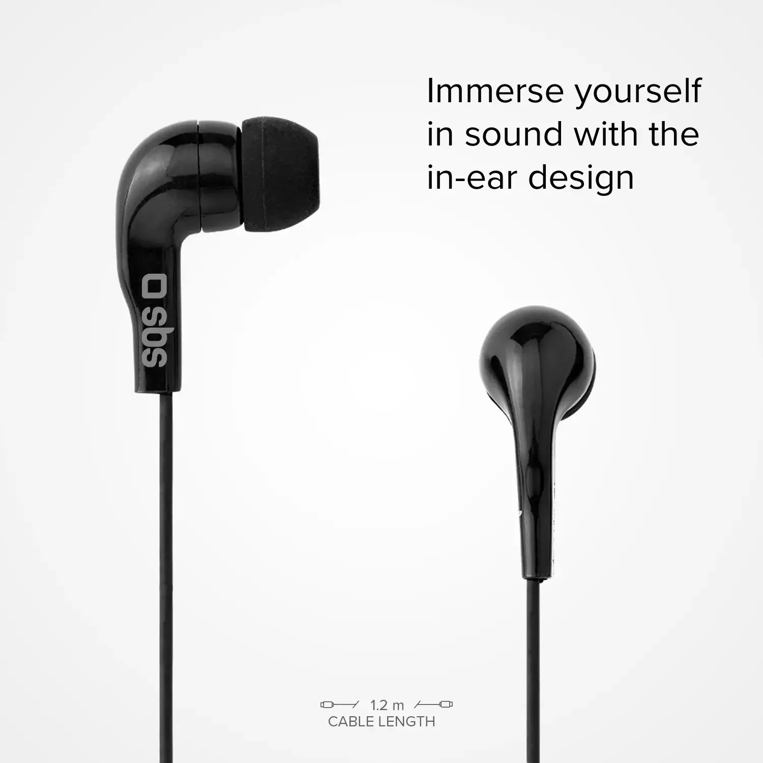SBS earphones Studio Mix 10, black