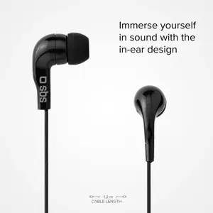 SBS earphones Studio Mix 10, black