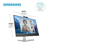 Monitorius HP E-Series E27m G4, 68.6 cm (27"), 2560 x 1440 pixels, Quad HD, 5 ms, Black