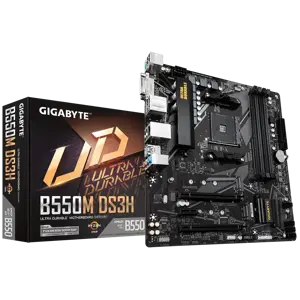 Gigabyte B550M DS3H, AMD, "Socket AM4", 3 kartos "AMD Ryzen™ 3", 3 kartos "AMD Ryzen 5", 3 kartos "…