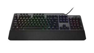 Lenovo Legion K500, pilno dydžio (100%), USB, mechaninis, QWERTY, RGB LED, juodas, pilkas