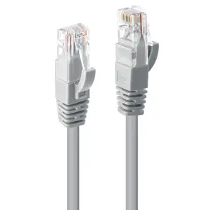 "Lindy" 1 m Cat.6 U/UTP kabelis, pilkas, 1 m, Cat6, U/UTP (UTP), RJ-45, RJ-45