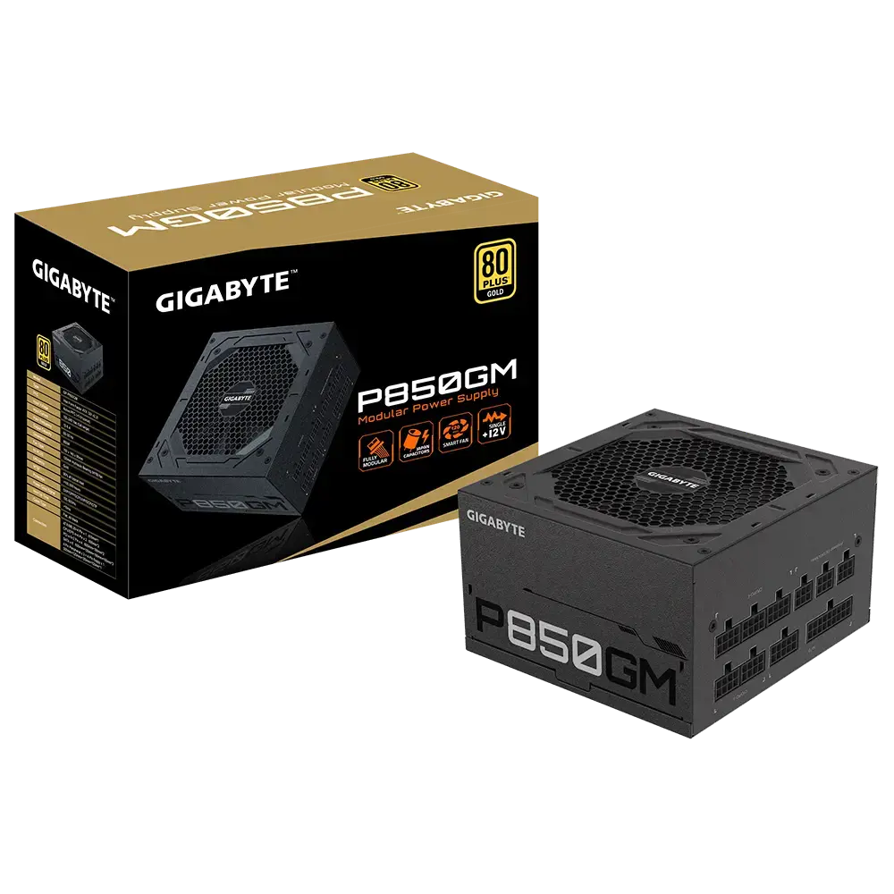Maitinimo blokas GIGABYTE GP-P850GM, 850 W, 80 PLUS Gold