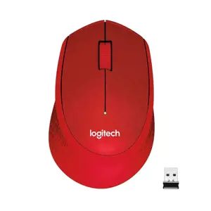 LOGITECH M330 Silent Plus Red - 2,4 GHz - EMEA