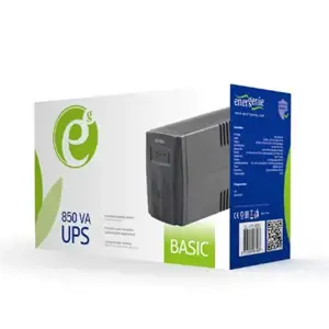 GEMBIRD EG-UPS-B850 UPS Energenie by Gembird 850 VA Basic 850 UPS, AVR, Shuko išvesties lizdai, juoda