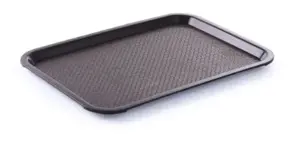 Padėklas FAST FOOD, plastikinis, rudas, 35 x 45 cm, 1 vnt