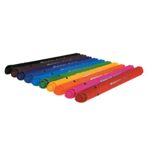 Stori tribriauniai flomasteriai Jumbo COLORINO, 10 spalvų