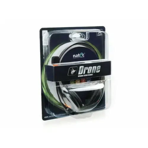 NATEC NSL-0294 "Natec" dronų ausinės + mikrofonas, 2 x 3,5 mm mini lizdas