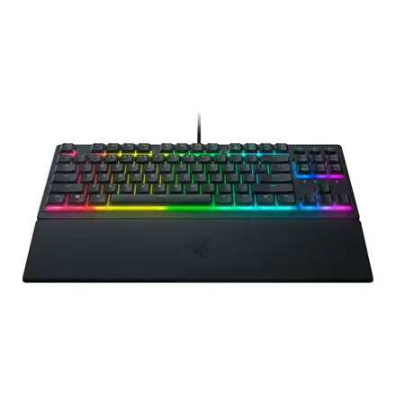 "Razer Ornata V3 Tenkeyless RGB LED light, JAV, laidinė, juoda, mechaninė žaidimų klaviatūra