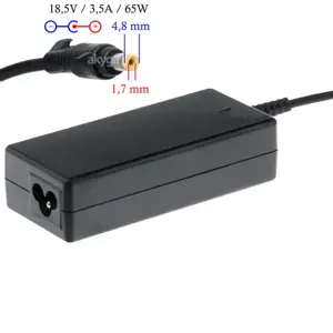 Nešiojamojo kompiuterio adapteris AKYGA Dedicated AK-ND-09 HP 18.5V/3.54A 65W 4.8x1.7 mm