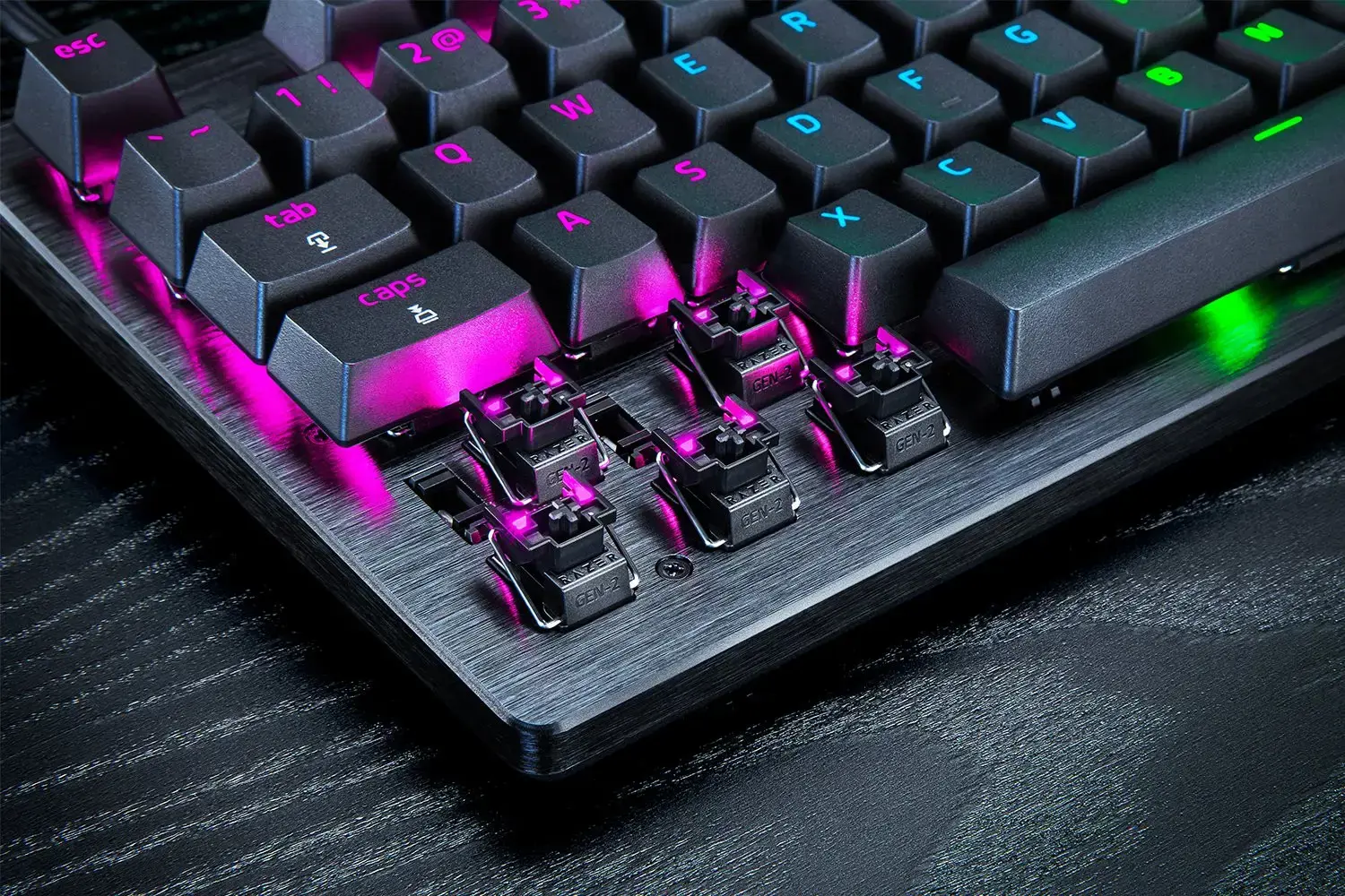 "Razer" žaidimų klaviatūra "Huntsman V3 Pro Tenkeyless Wired Nordic Analog Optical" juoda