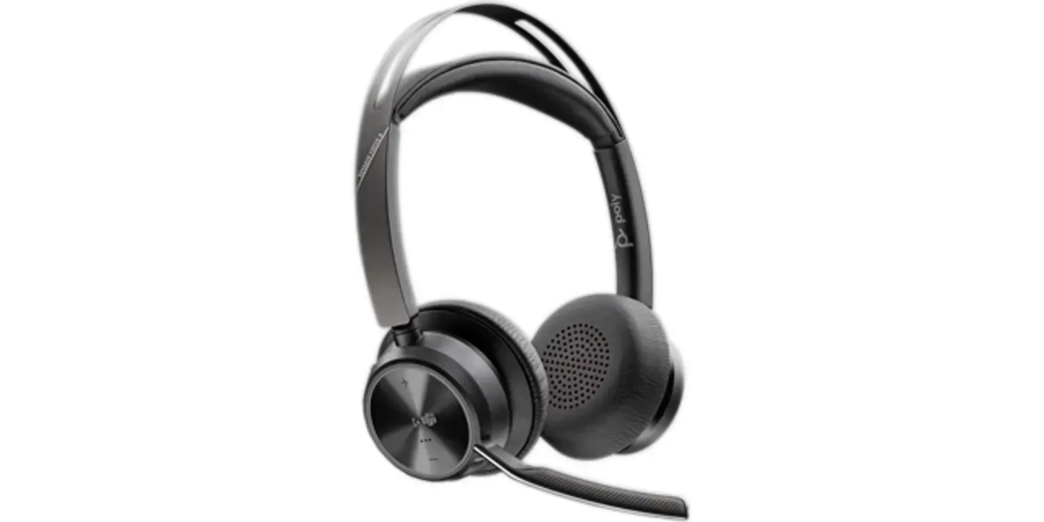 HP Poly Voyager Focus 2-M USB-C-C Headset USB-C/A Adapter Charging Stand