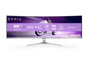 Philips Evnia 8000 49M2C8900L/00, 124.2 cm (48.9"), 5120 x 1440 pixels, Dual QHD, QDOLED, 0.03 ms, White