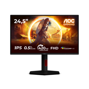 AOC | 25G4KUR | 25 " | Fast IPS | FHD | 16:9 | 420 Hz | 1 ms | 1920 x 1080 pixels | 350 cd/m² | HDMI ports quantity 2 | Black