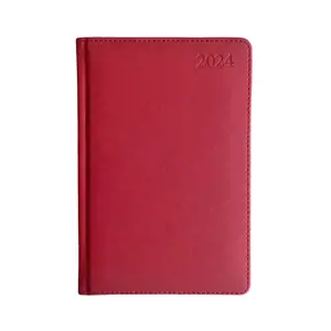 Kalendorius EXTRA SHINE, 2024, PU, A5, raudona