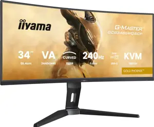 iiyama G-MASTER GCB3486WQSCP-B1 computer monitor 86.4 cm (34") 3440 x 1440 pixels UltraWide Quad HD…