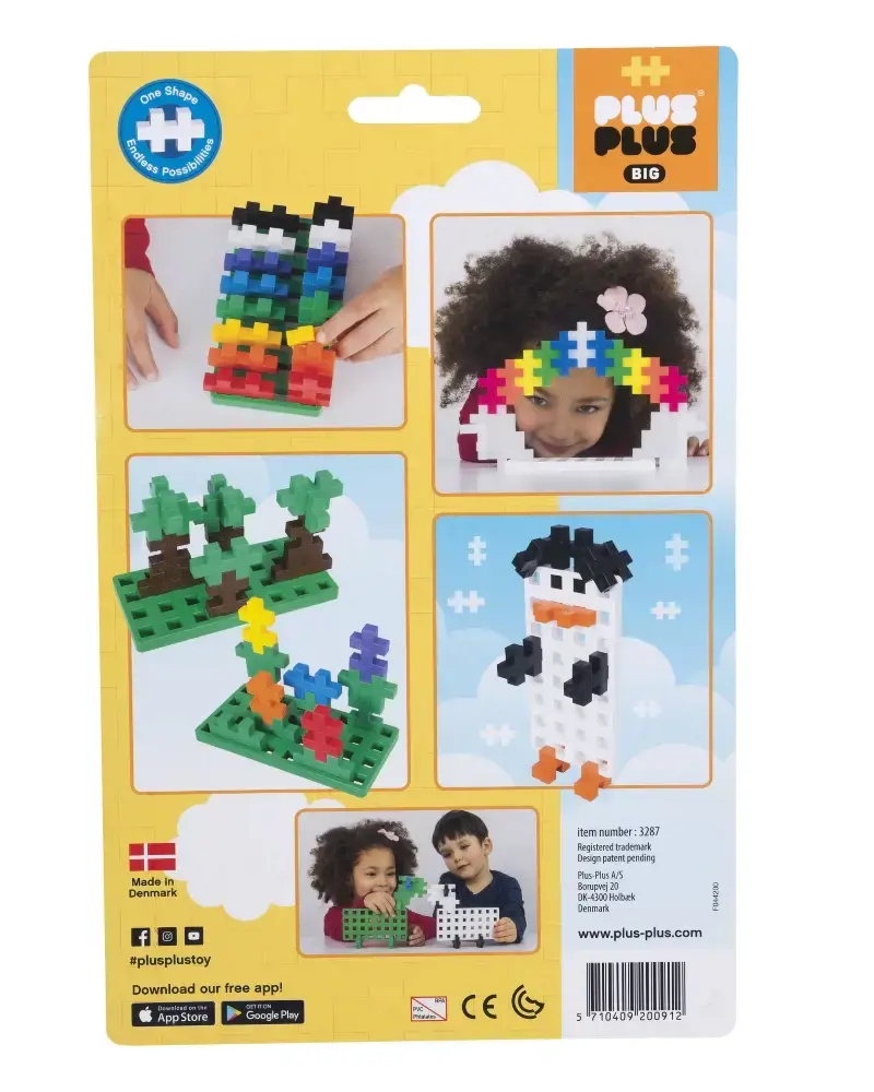 Plus Plus konstruktoriaus DIDELIŲ detalių pagrindas, 2 vnt.