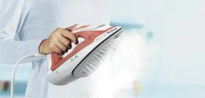 Tefal Virtuo 30 FV2C40E0 iron Dry & Steam iron Ceramic soleplate 2000 W Peach, White