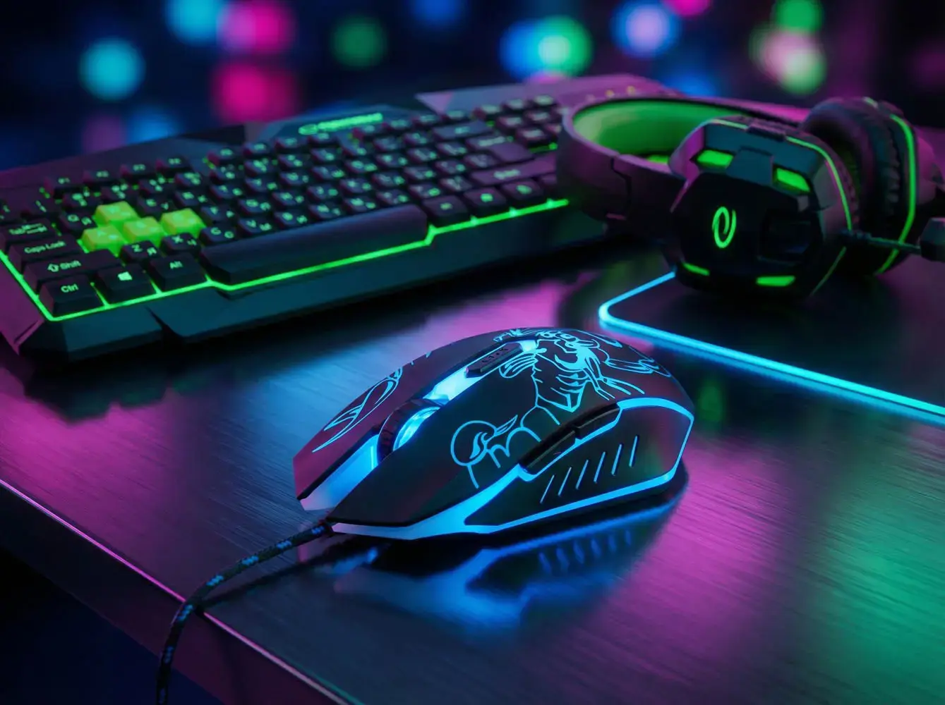 ESPERANZA EGM203B WIRED MOUSE FOR GAMERS 6D OPT. USB MX203 SCORPIO