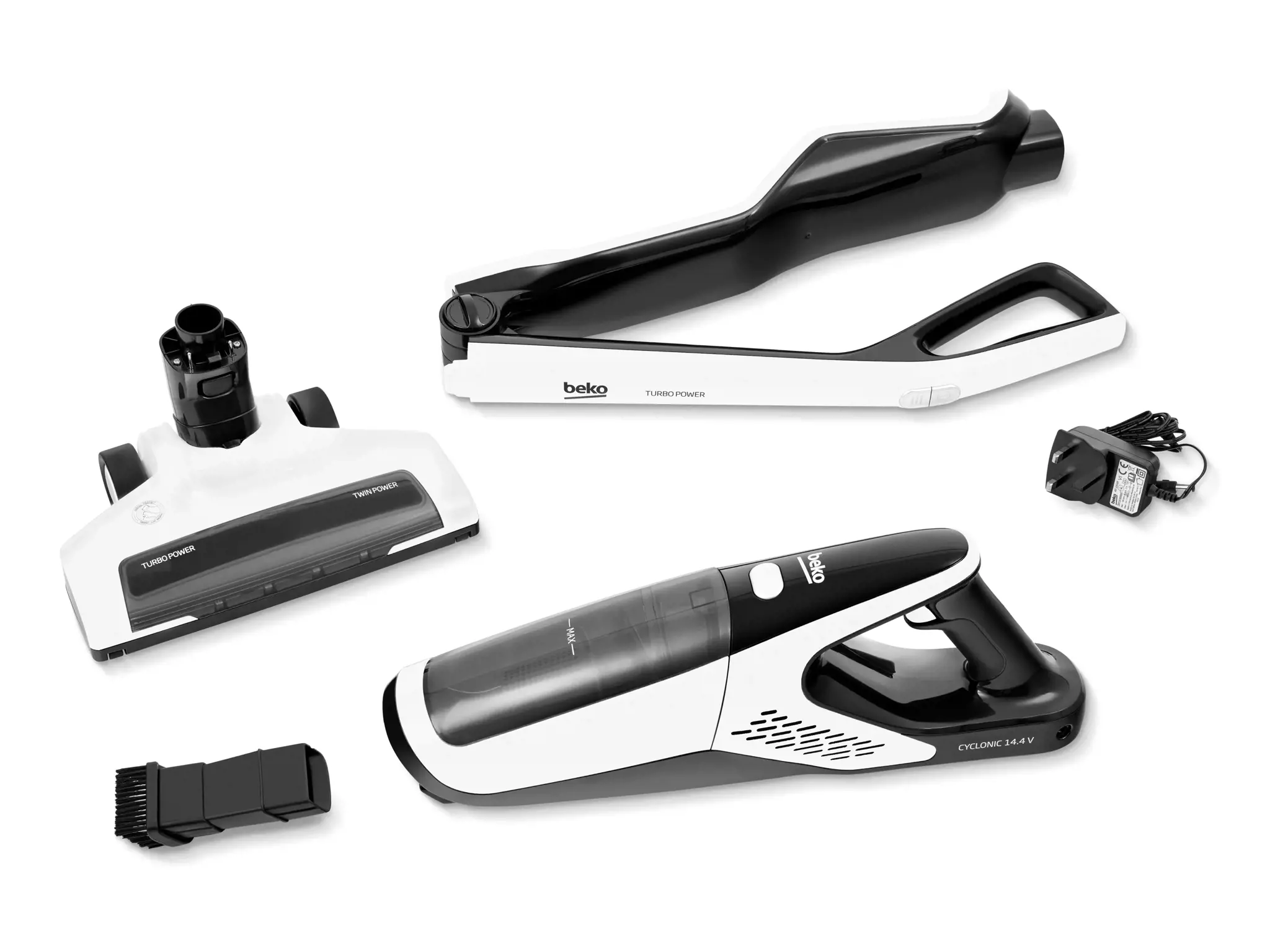 Beko VRT61818VW Cordless 2-in-1 Vacuum Cleaner, Dry, HEPA, MIF, Cyclonic, Carpet, Hard floor, Tile, Vinyl, 80 dB, HEPA 10