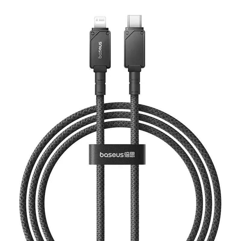 "Baseus" USB C-IP 20A greitojo įkrovimo kabelis, 1 m (juodas)