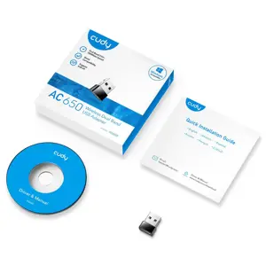 Tinklo kortelė CUDY WU650 AC650 USB 2.0 Nano