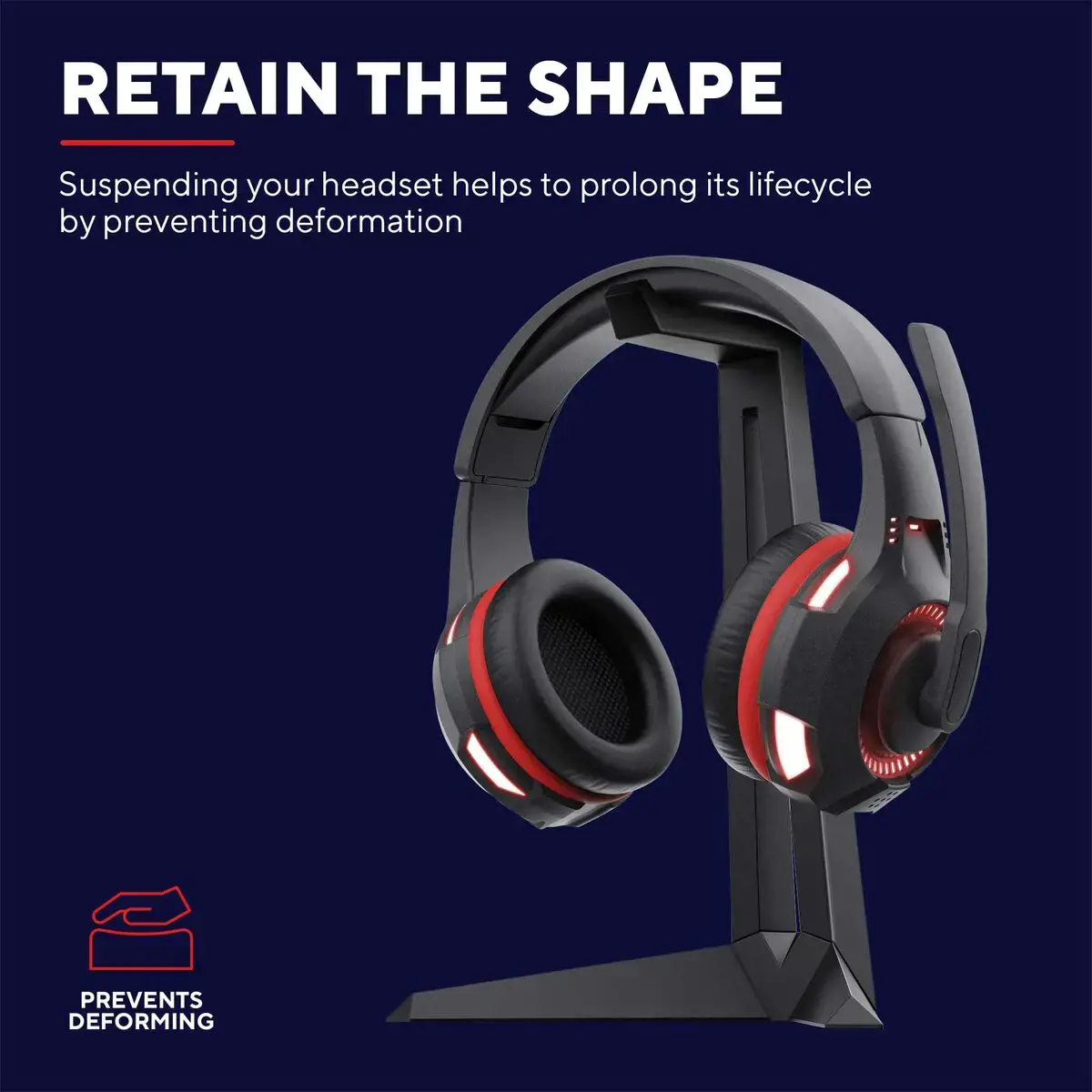 "Trust GXT 260 Cendor", Ausinių laikiklis, 185 g, juodas