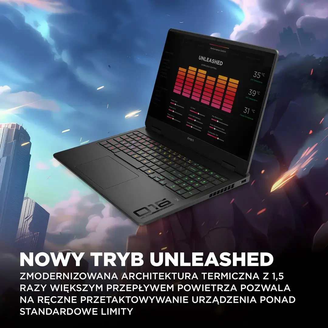 HP OMEN 16-am0022nw 16" gaming laptop, Intel® Core™ i7-14650HX, 2K, 32 GB DDR5-SDRAM, 1 TB SSD, NVIDIA GeForce RTX 5060, Wi-Fi 6 (802.11ax), Windows 11 Home, black