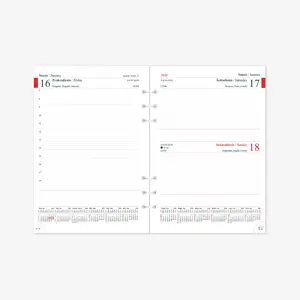 Vidaus blokas kalendoriui MAXI DAY organizer A5, 2026