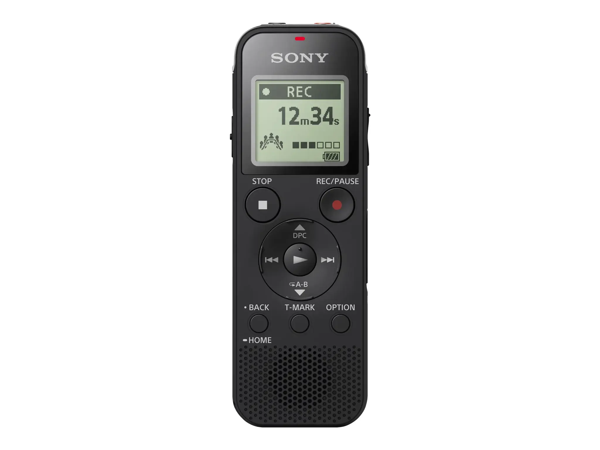"Sony ICD-PX470", 159 h, linijinė impulsinė kodinė moduliacija (LPCM), LPCM, MP3, WMA, 50 - 20000 Hz, 48 - 192 Kbit/s, 4096 MB