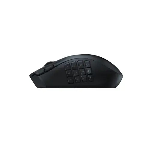 "Razer Naga V2 HyperSpeed" žaidimų pelė, 2,4 GHz, "Bluetooth", belaidė, juoda