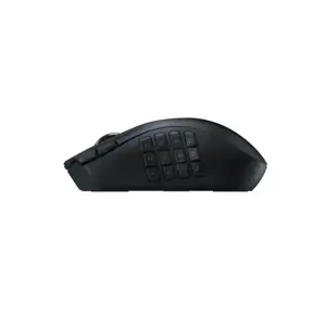 "Razer Naga V2 HyperSpeed" žaidimų pelė, 2,4 GHz, "Bluetooth", belaidė, juoda