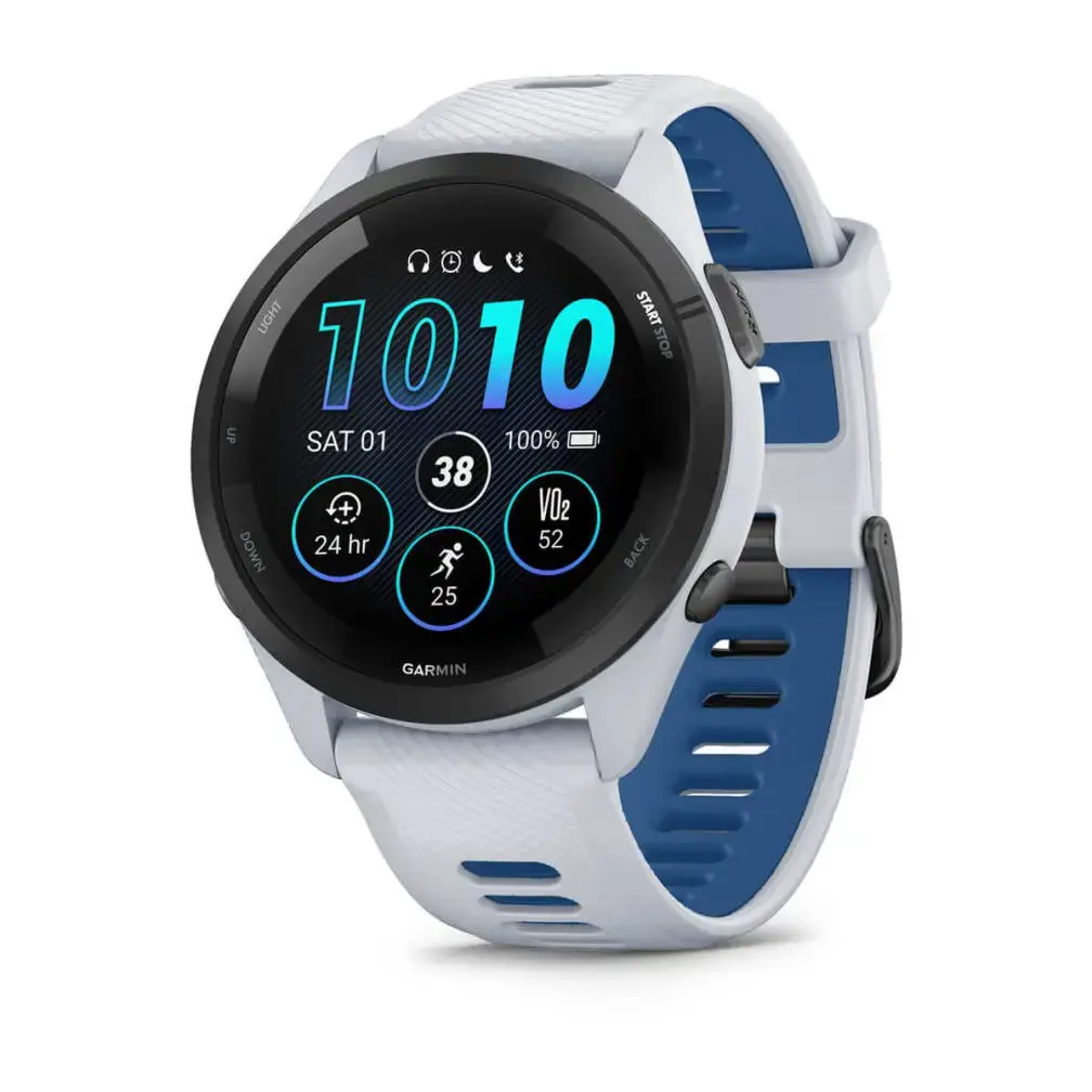 "Garmin Forerunner 265 Music", baltos spalvos