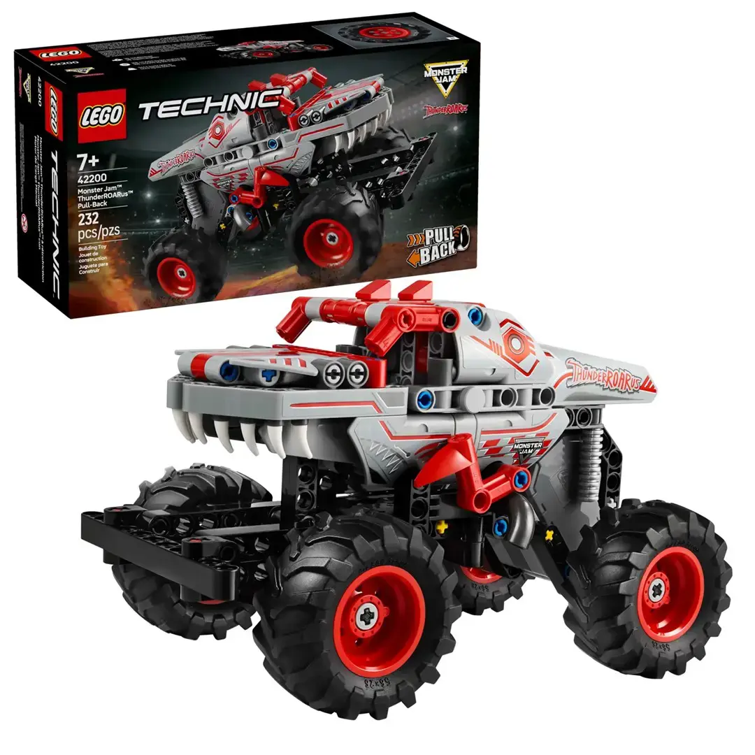LEGO TECHNIC 42200 Monster Jam™ ThunderROARus™ with pull-back drive