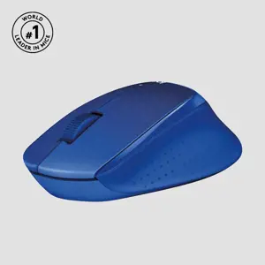 LOGITECH M330 Silent Plus Blue - 2,4 GHz - EMEA