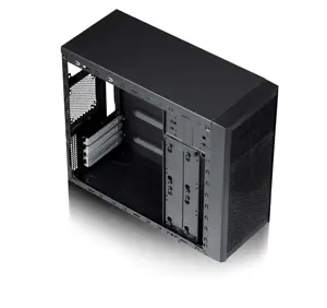 Fractal Design Core 1000 USB 3.0, Midi Tower, kompiuteris, juodas, DTX, micro ATX, Mini-ITX, 14,8 cm, 35 cm