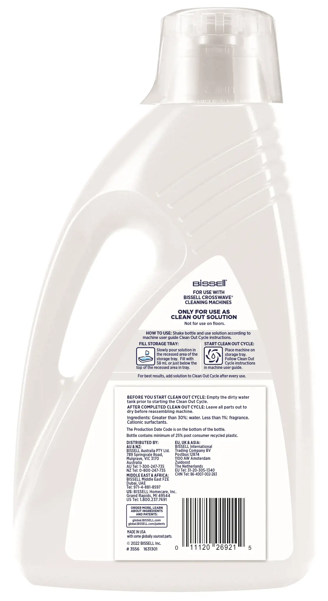 "Bissell FreshStart" valymo ciklo tirpalas, skirtas visiems "CrossWave" prietaisams, 2000 ml