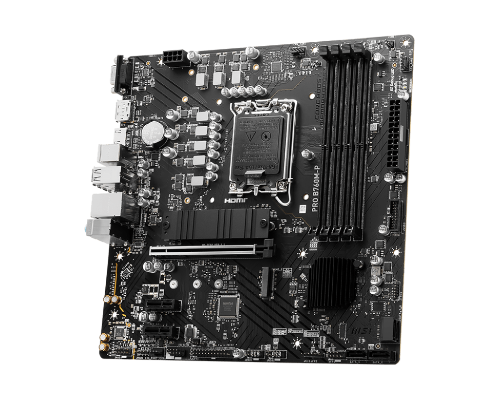 MSI PRO B760M-P DDR4, "Intel", LGA 1700, "Intel® Celeron®", "Intel® Pentium® Gold", DDR4-SDRAM, 128 GB, dviejų kanalų