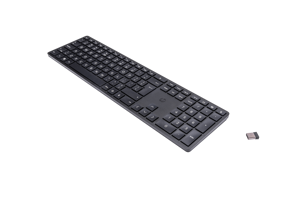 HP 450 programuojama belaidė klaviatūra, pilno dydžio (100 %), RF belaidė + USB, mechaninė, QWERTY, juoda