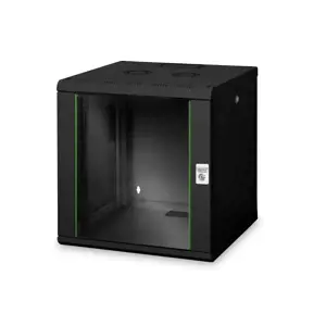 Sieninė stelažų spinta Digitus Unique Black 19"