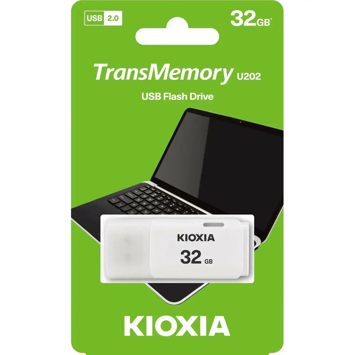 Kioxia pendrive 32GB USB 2.0 Hayabusa U202 white - RETAIL