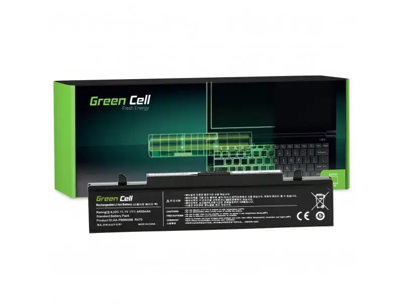 GREENCELL SA01 žaliasis akumuliatorius AA-PB9NC6B AA-PB9NS6B, skirtas "Samsung R519 R522 R525 R525 R530 R540 R5
