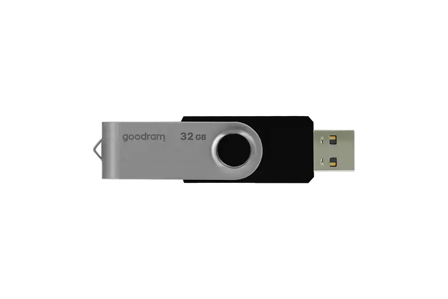 Goodram UTS2, 32 GB, USB Type-A, 2.0, 20 MB/s, Swivel, Black