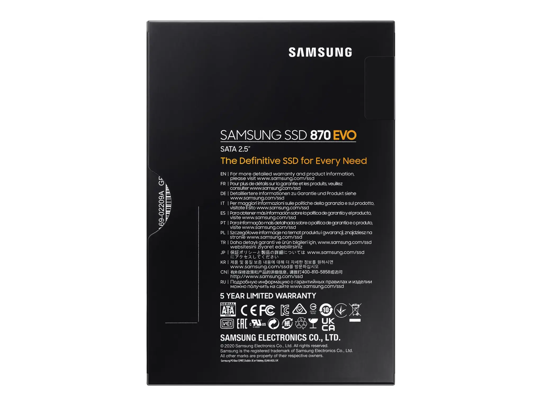 SSD diskas Samsung 870 EVO 1000 GB, 2.5", Serial ATA III