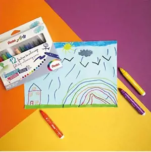 Stori flomasteriai PENTEL ARTS, 12 spalvų