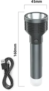 Platininis žibintuvėlis 3W 1200mAh, pilkos spalvos (45772)