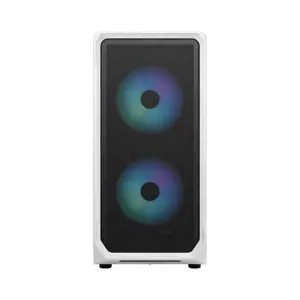 Fractal Design Focus 2 RGB White TG Clear Tint, Midi Tower, maitinimo šaltinis pridedamas Ne