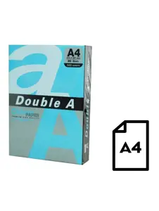 Spalvotas popierius Double A, 80g, A4, 500 lapų, Deep Blue