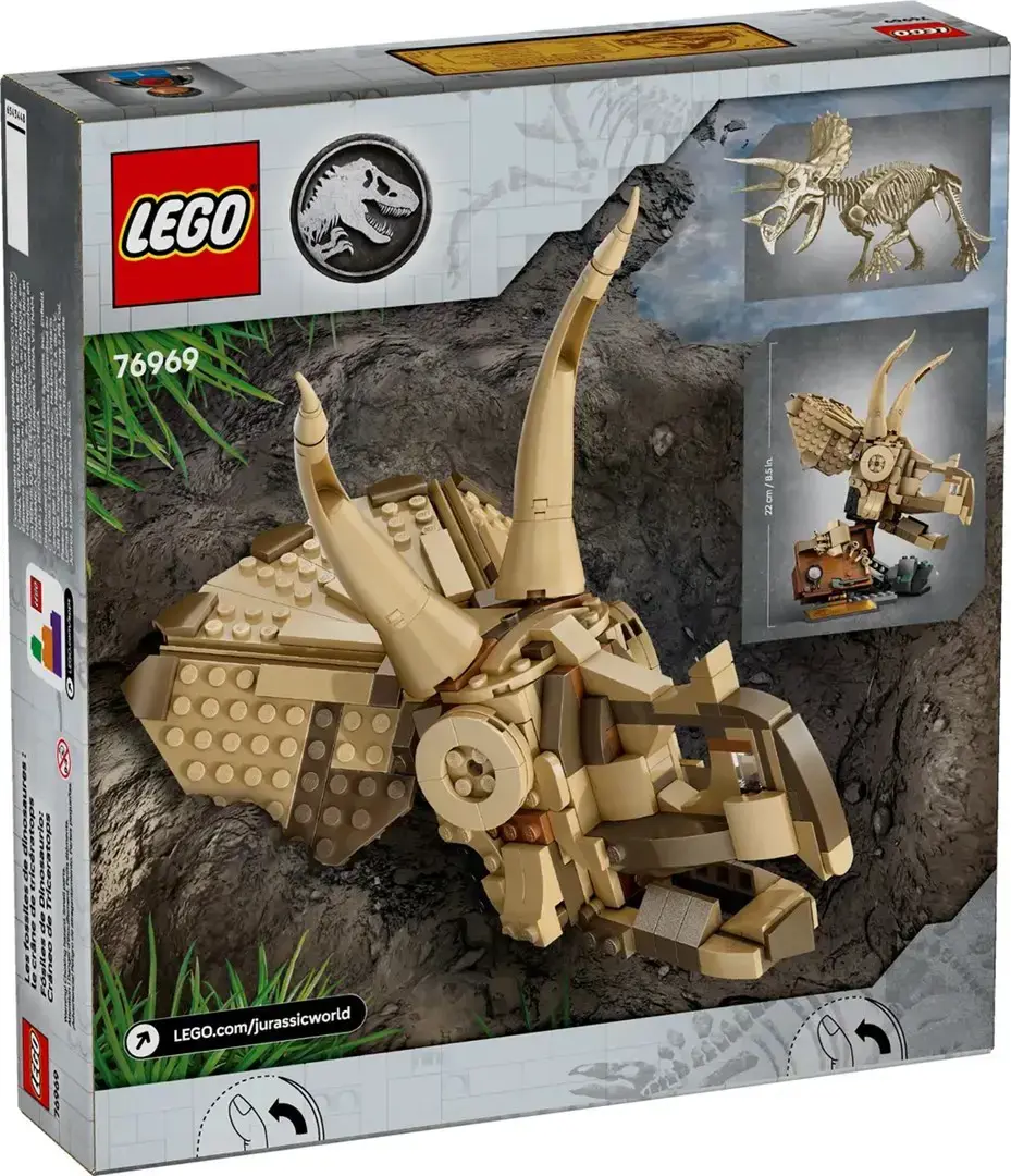 LEGO JURASSIC WORLD 76969 Dinosaur Fossils: Triceratops Skull